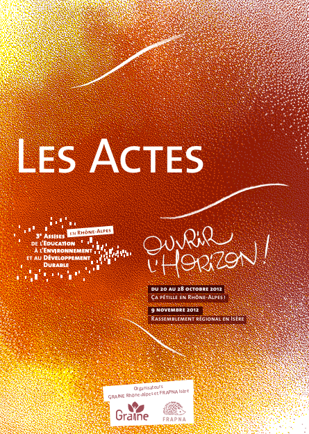 Actes des 3es Assises Rhône-Alpes de l'EEDD